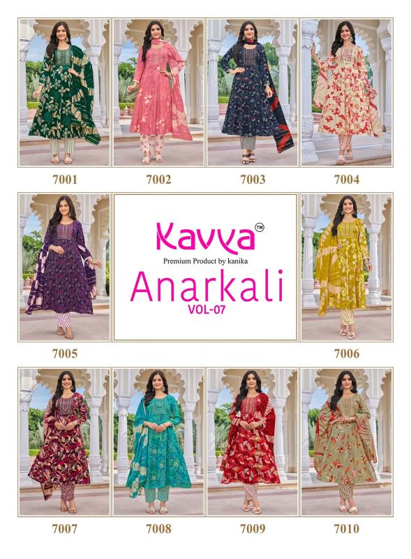 Kavya anarkali vol 7 kurti wholesale price in delhi